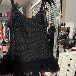 Victoria’s Secret Black Polka dot lingerie